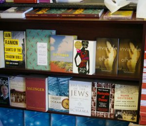 The first copies of Invisible Others at Protea Bookshop in Rondebosch, photo by Roma Szczurek