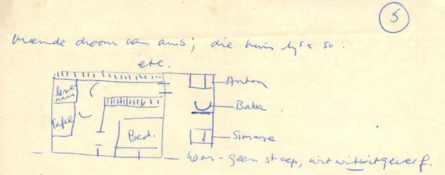 Drawing in Ingrid's letter of 15 October 1963